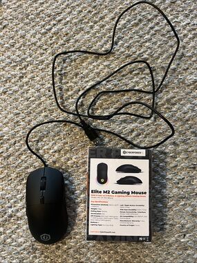 Elite M2 Black Gaming Mouse - Wired USB
